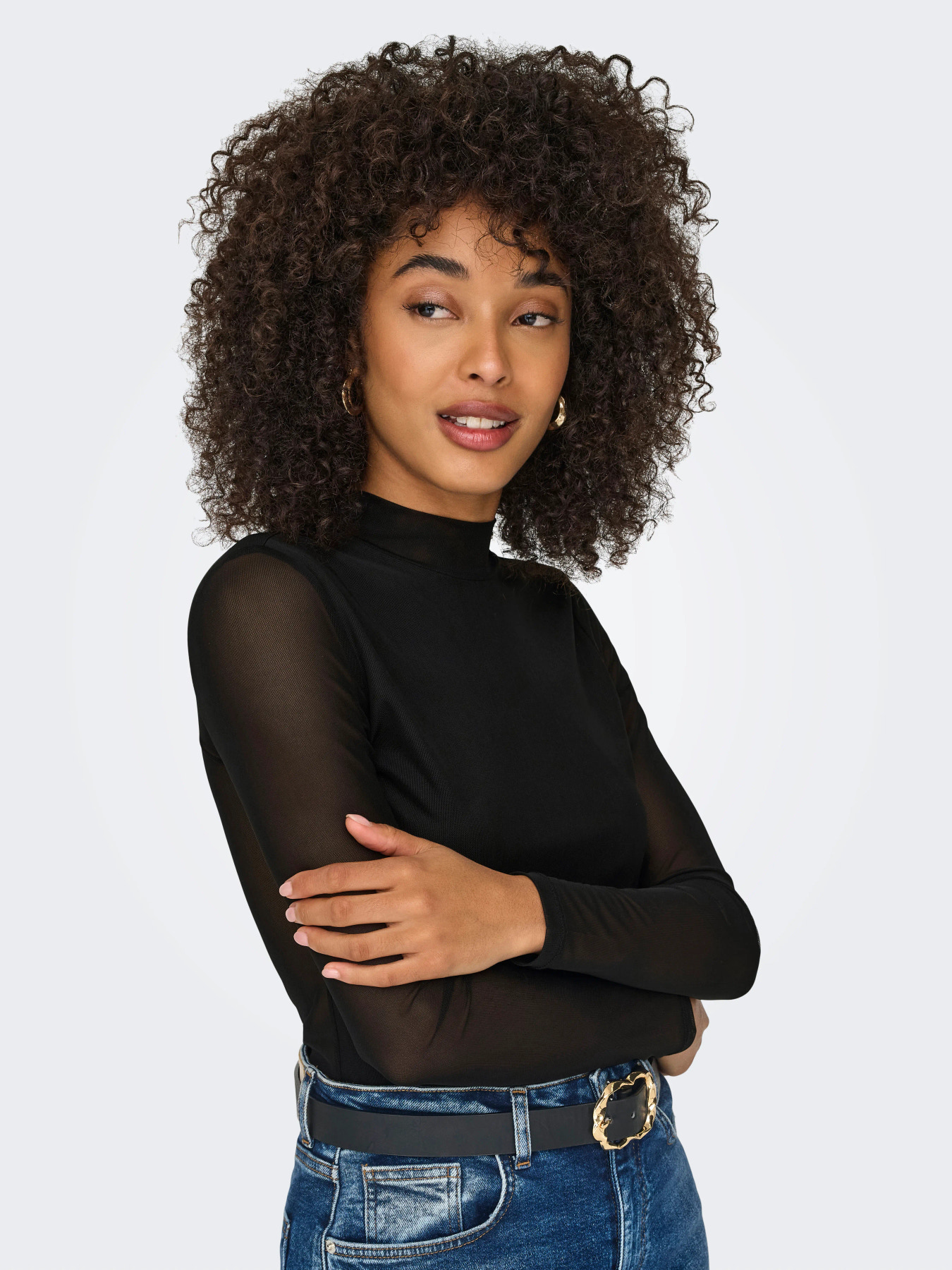 ONLY ERICA MESH L/S TOP JRS NOOS - Billede 4