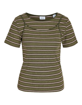NOISY MAY JUDE S/S DOUBLE LAYER TOP TNT/17 Kalamata BIRCH