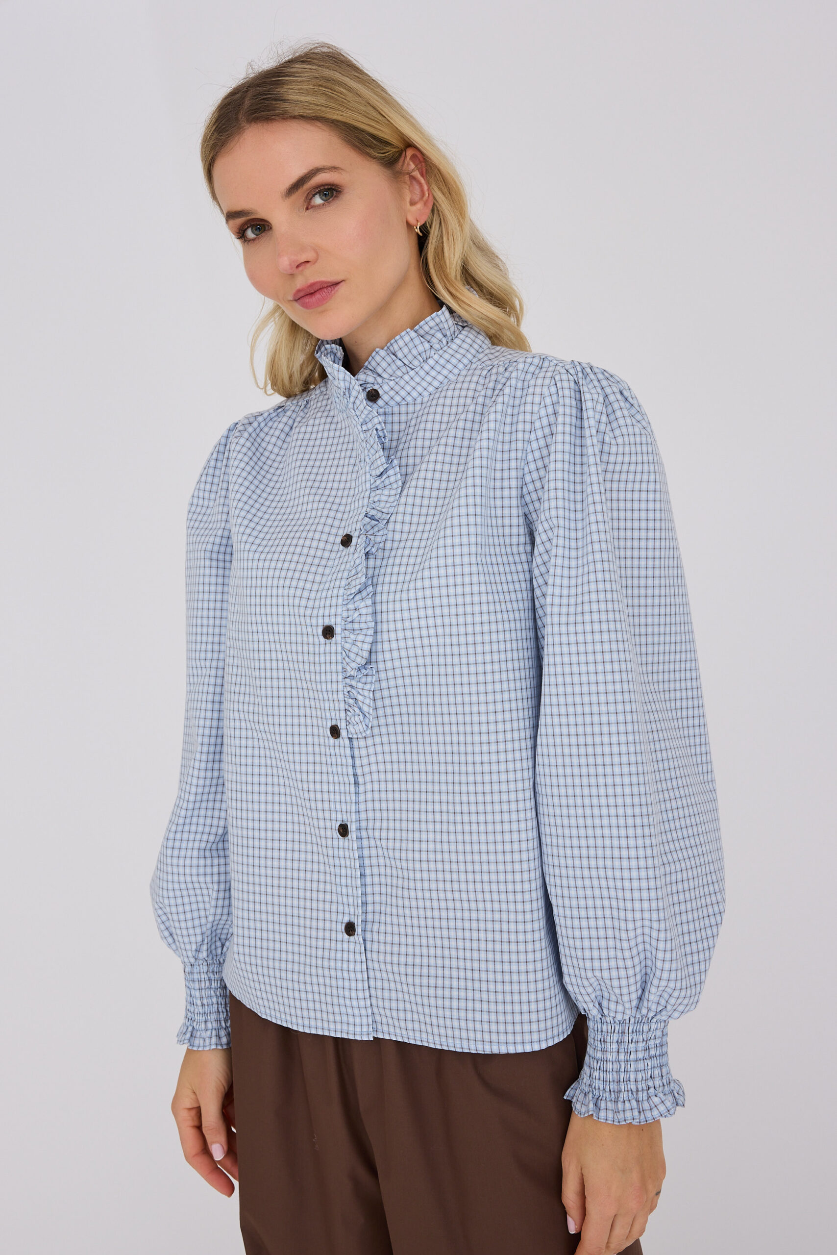 A-view Clova check shirt