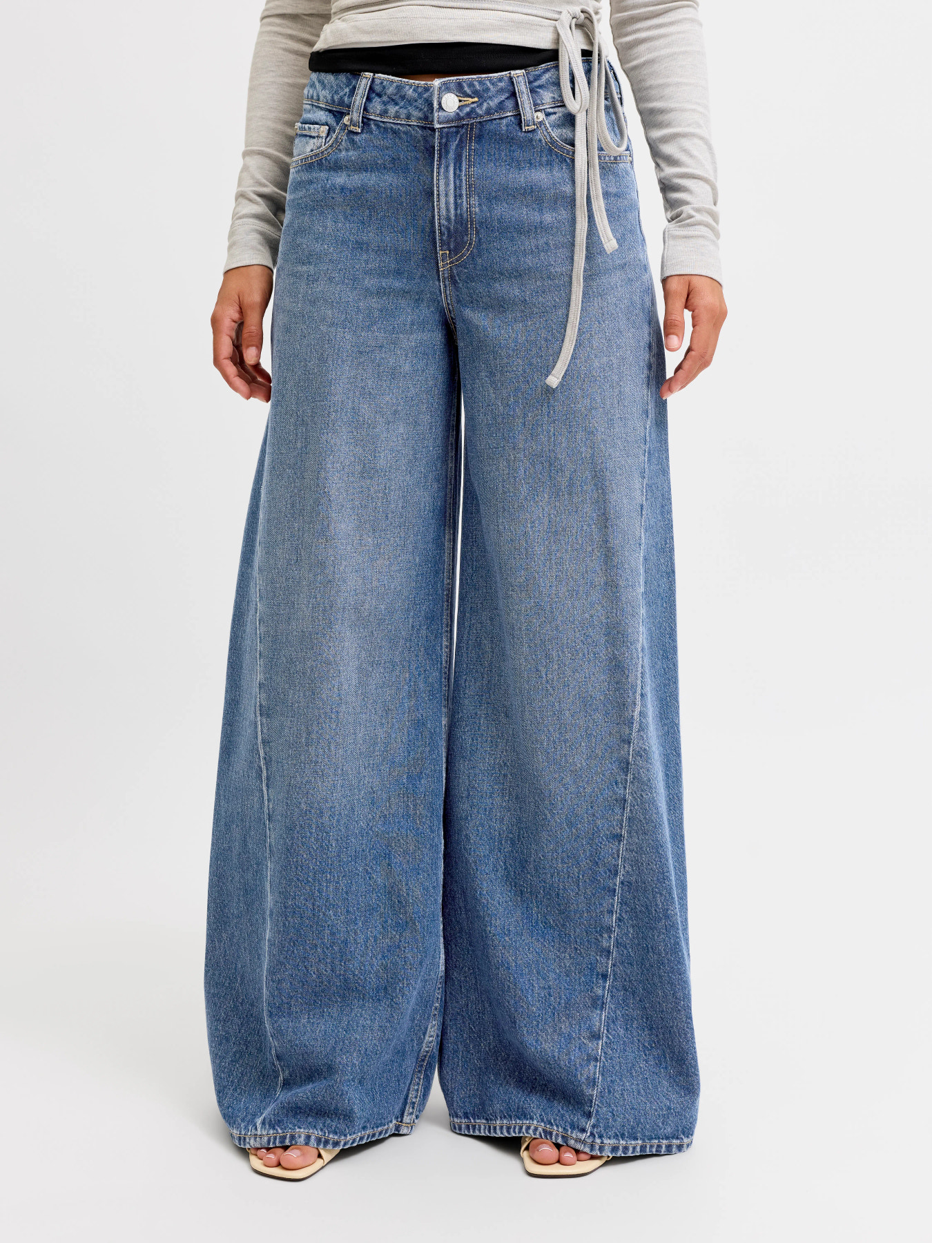 JJXX PALMA LIV EXTRA WIDE MW R429 DNM SN "30" - Billede 2