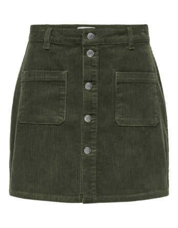JDY SHIRAZ CORDUROY SKIRT PNT NOOS Forest Night