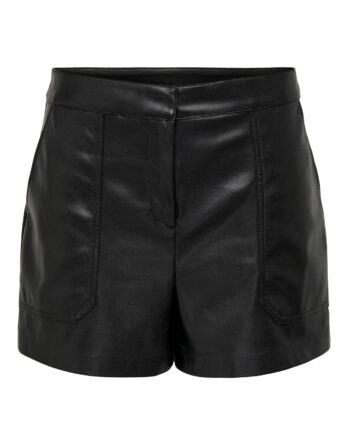 ONLY TRICIA FAUX LEATHER SHORTS OTW NOOS Black