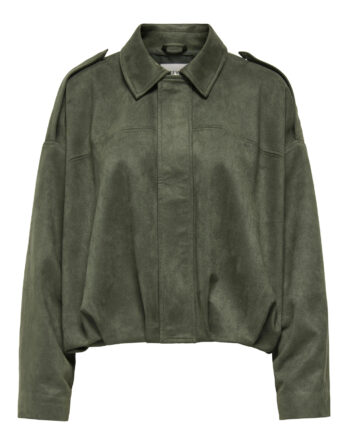 JDY NIA FAUX SUEDE BAT JACKET OTW Thyme