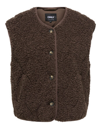 ONLY INES TEDDY WAISTCOAT CC OTW Chocolate Martini