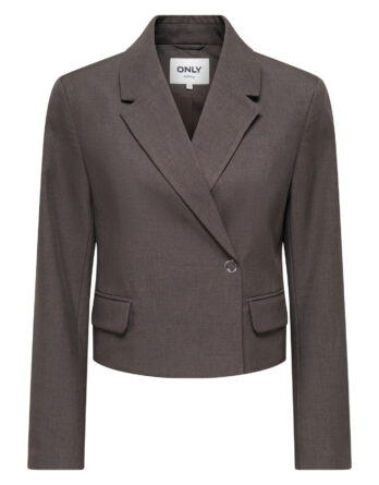 ONLY LINDA L/S ASYM BLAZER TLR Chocolate Torte MELANGE