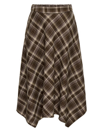 ONLY GUKA LONG ASSY CHECK SKIRT WV