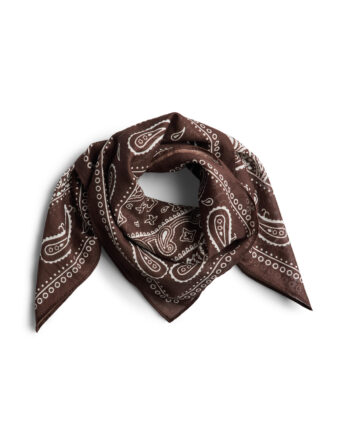 PIECES JOLANDA SQUARE SCARF BC Chicory Coffee Abstract Paisley
