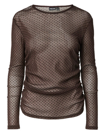 PIECES BOBO LS MESH ROUCHING TOP JRS NOOS