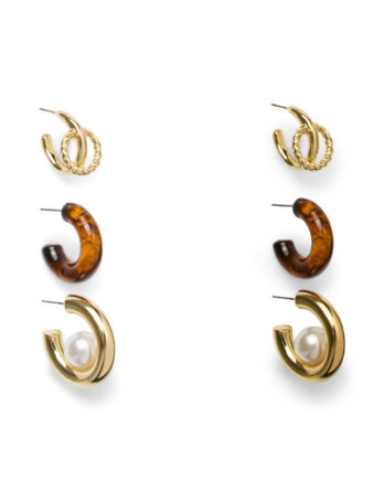 PIECES ALTANA A EARRINGS 3-PACK