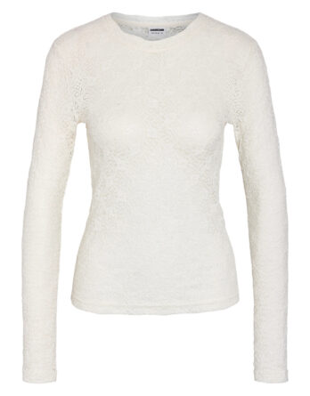 NOISY MAY JUDITH L/S LACE TOP NOOS Creme