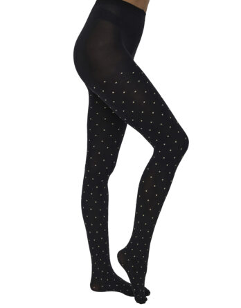 JDY ANNA SMALL DOT TIGHTS JRS Coffee Bean SANDSHELL DOTS