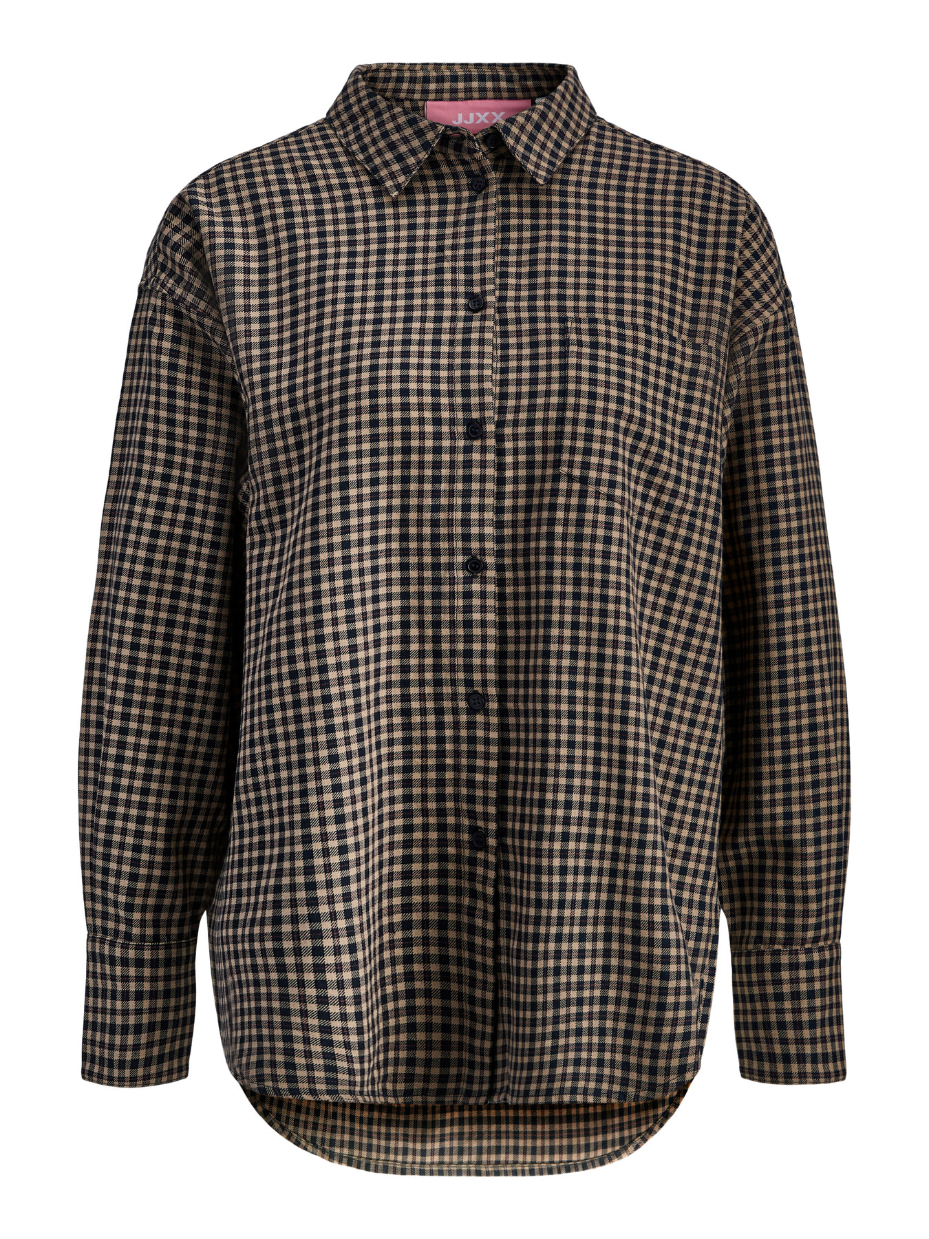 JJXX JAMIE CHECK FLANNEL LS SHIRT WVN SN Slate Black CHECK