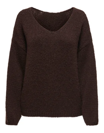 JDY DINEA L/S REVERSIBLE PULLOV. KNT NOOS Chocolate Torte