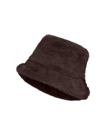 JDY BAKU FAUX FUR HAT OTW HAB Walnut Chocolate Torte