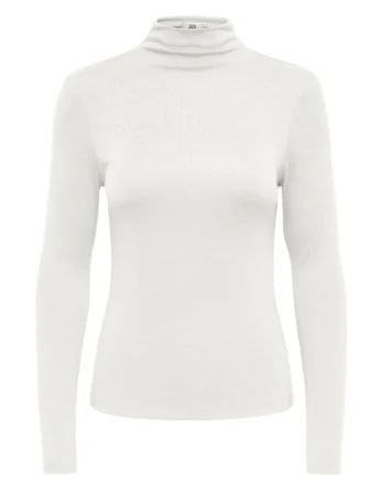 JDY TALLIS L/S THUNNEL NECK TOP JRS DIA Cloud Dancer