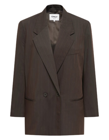 ONLY ALDEN L/S OVS PINSTRIPE BLAZER TLR Mole PUMICE STONE PINSTRIPES