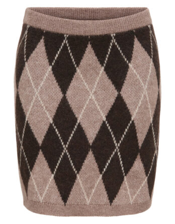 JDY BIANKA HW SKIRT KNT BRUN