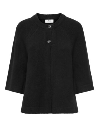 JDY CADY 3/4 O-NECK CAPE CARDIGAN KNT Black