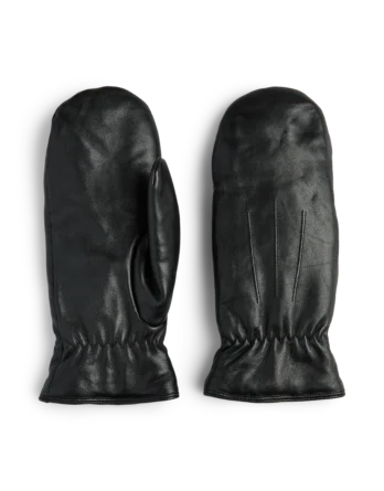 PIECES NELLIE LEATHER MITTENS NOOS