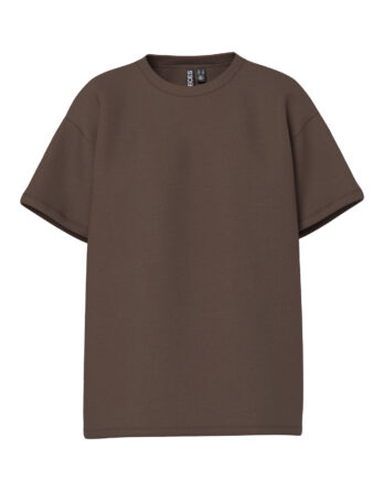 PIECES SKYLAR SS OVERSIZED TEE JRS NOOS Hot Fudge