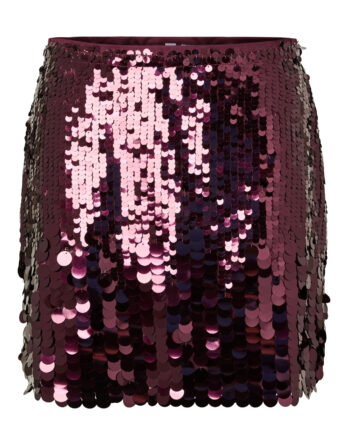 PIECES MALOU SEQUIN MW MINI SKIRT Winetasting