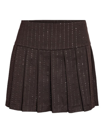 NOISY MAY CELIA MW RHINESTONE PLEAT SKIRT