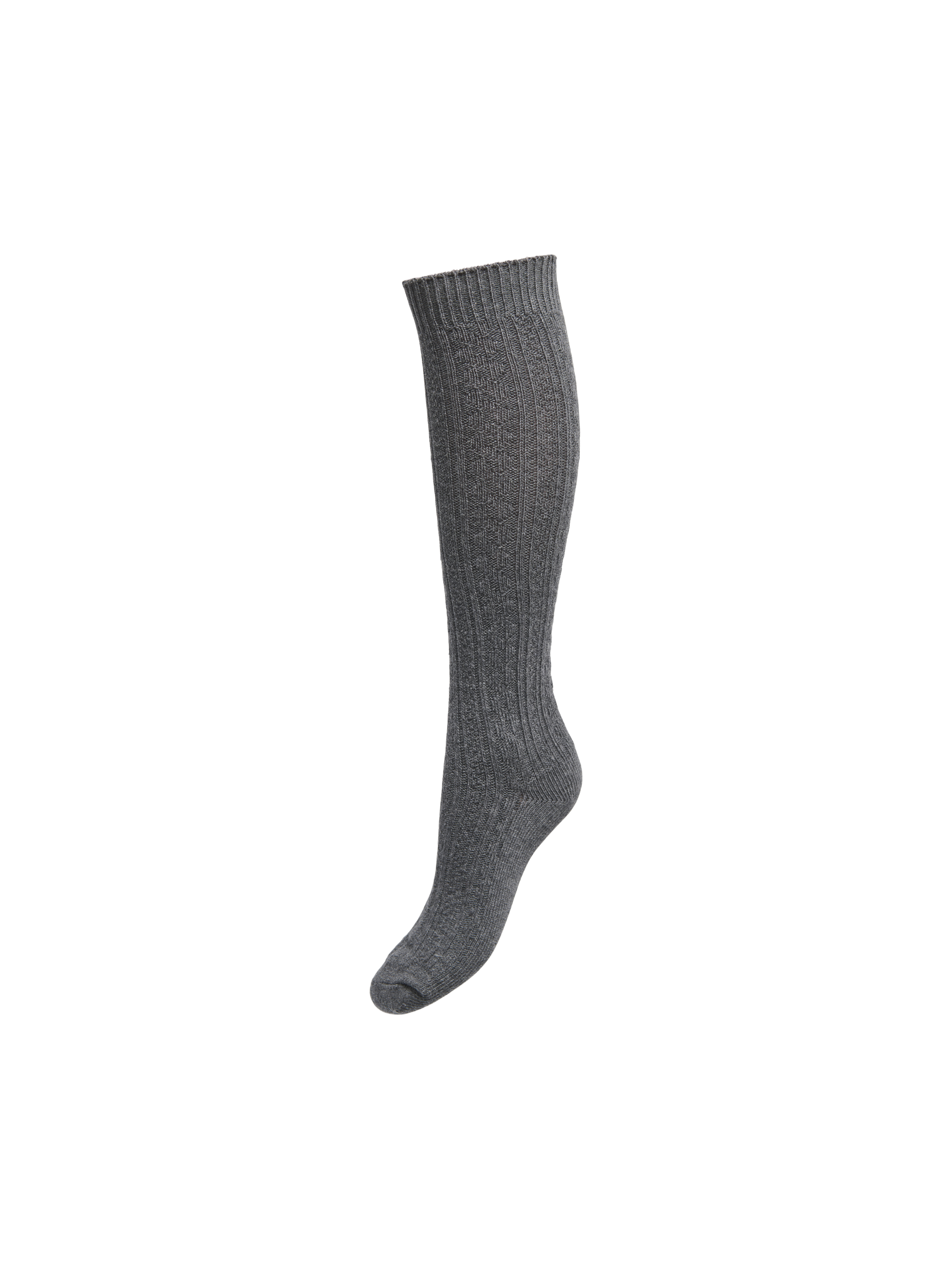 JDY ANN CABLE KNIT MAXI SOCKS JRS GRÅ