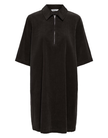 ONLY NESSA S/S ZIP CORD DRESS PNT Chocolate Torte